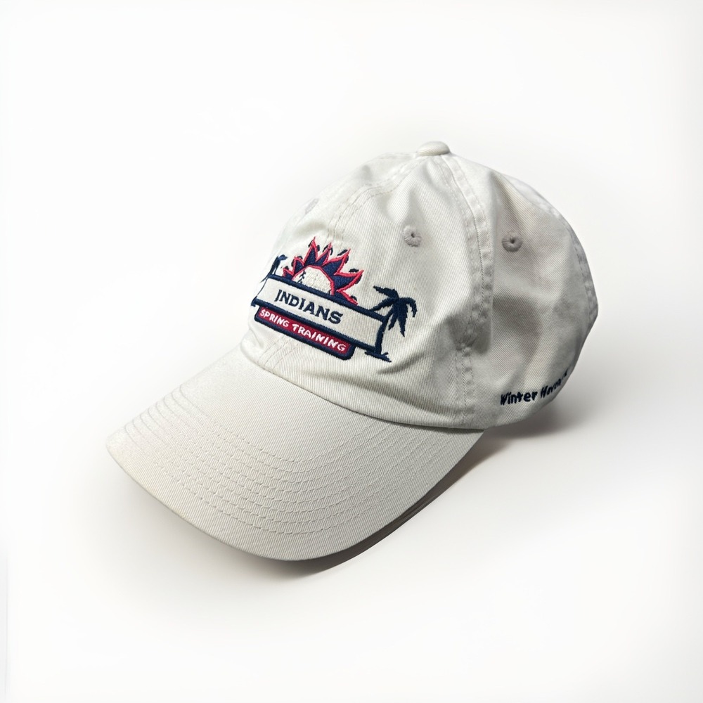 Vintage Cleveland Indians Spring Training Baseball Hat Cap MLB Winter Haven FL